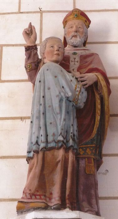 statue de saint Gratien et de saint Samson