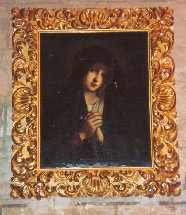 Tableau : Portrait d'une religieuse, copie de la Vierge dite Addolarata de Giovanni Battista Salvi dit Sassoferrato (1609-1685)