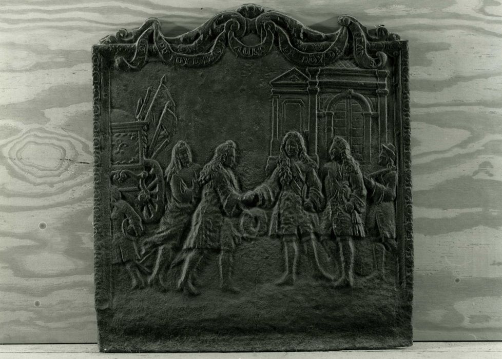 Plaque de cheminée : Adieu de Philippe V à Louis XV (l')