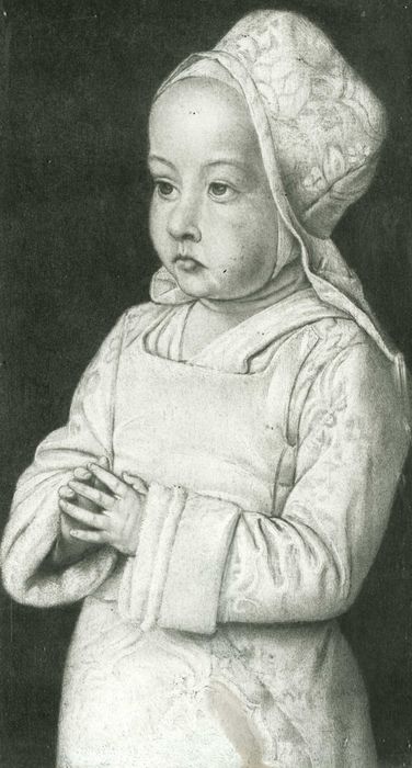 Estampe : Enfant en prière