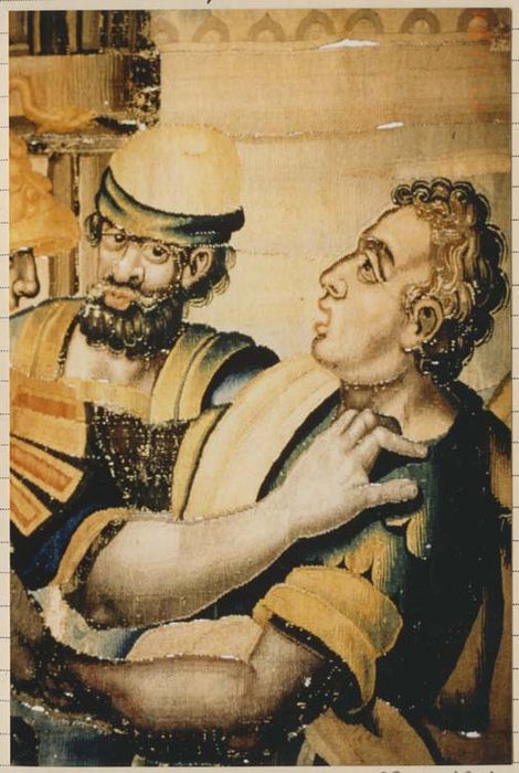 pièce murale : Coriolan repoussant avec violence les Ediles - © Ministère de la Culture (France), Médiathèque du patrimoine et de la photographie, diffusion RMN-GP