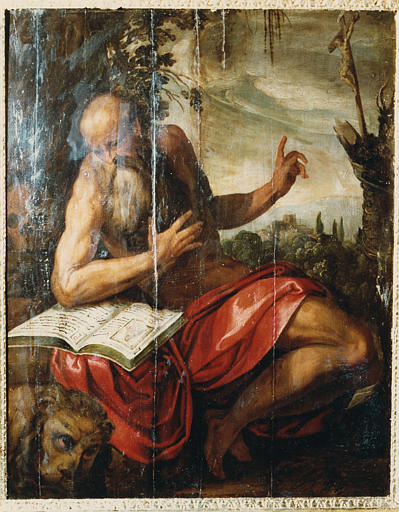 tableau : saint Jérôme - © Ministère de la Culture (France), Médiathèque du patrimoine et de la photographie (objets mobiliers), tous droits réservés