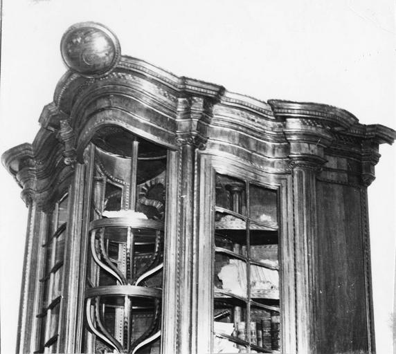 meuble minéralogique (vitrine), détail