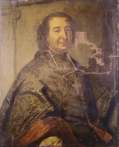 tableau : portrait de Paul de Chaulnes, évêque de Grenoble, huile sur toile