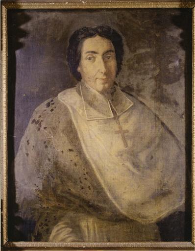 tableau : portrait de Jean de Caulet, évêque de Grenoble, huile sur toile, vers 1731