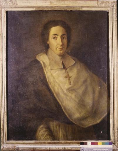 tableau : portrait de Jean de Caulet, évêque de Grenoble, huile sur toile, vers 1731