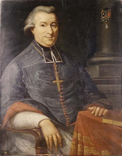 Tableau : portrait de Claude Simon évêque de Grenoble, huile sur toile