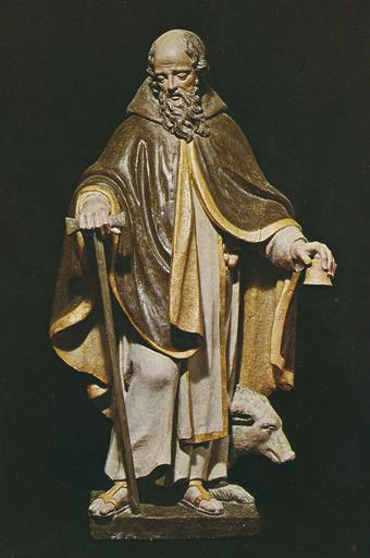 statue : saint Antoine, bois polychrome - © Ministère de la Culture (France), Médiathèque du patrimoine et de la photographie (objets mobiliers), tous droits réservés