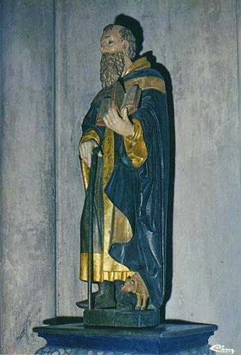 statue : saint Antoine, bois polychrome - © Ministère de la Culture (France), Médiathèque du patrimoine et de la photographie (objets mobiliers), tous droits réservés