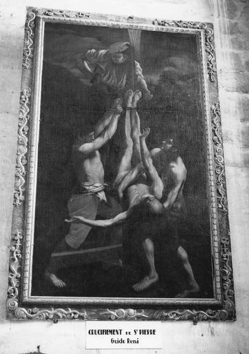 3ème chapelle nord, tableau : Le Crucifiement de saint Pierre