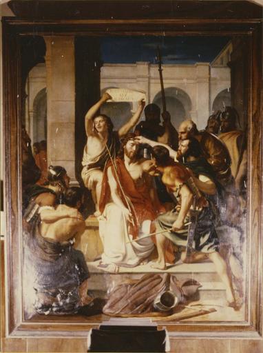 tableau : Le Christ aux outrages, huile sur toile, 1843 - © Ministère de la Culture (France), Médiathèque du patrimoine et de la photographie (objets mobiliers), tous droits réservés