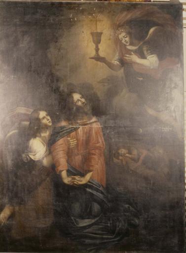 tableau : Le Christ au Mont des oliviers, huile sur toile, 1680