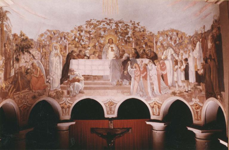 peinture monumentale : L'Eucharistie, toile marouflée, 1933 et 1940