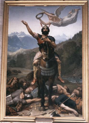 tableau, cadre : Saint Maurice (?), huile sur toile, 1859 - © Ministère de la Culture (France), Médiathèque du patrimoine et de la photographie (objets mobiliers), tous droits réservés