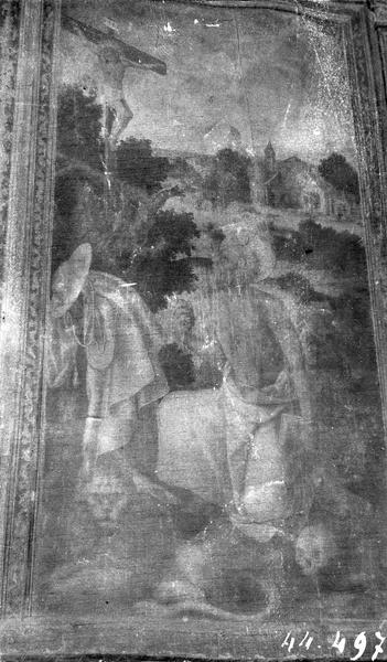 tableau (triptyque), vue partielle : saint Jérôme - © Ministère de la Culture (France), Médiathèque du patrimoine et de la photographie (objets mobiliers), tous droits réservés