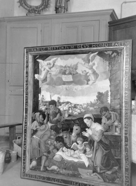 tableau : adoration des bergers (l'), vue générale