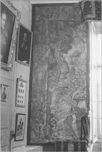 pièce murale : histoire de saint Paul, le Naufrage, vue partielle
