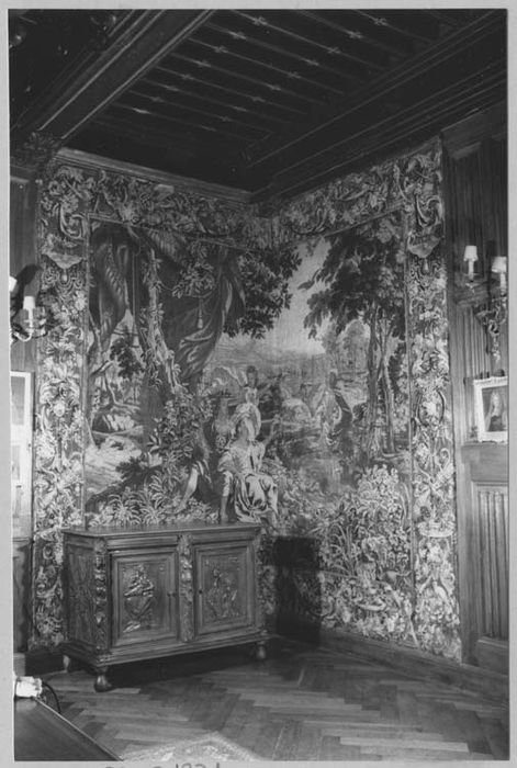 pièce murale : scène de chasse