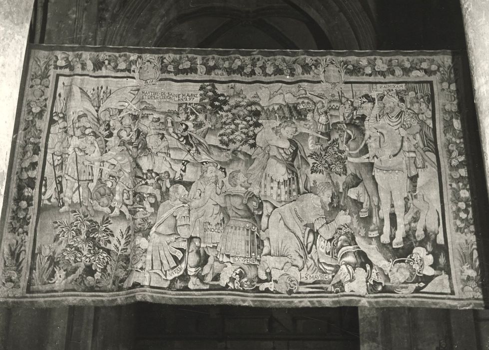 pièce murale : scène de la vie de saint Maurice