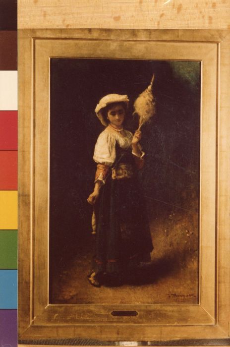 tableau : La Jeune Fileuse - © Ministère de la Culture (France), Médiathèque du patrimoine et de la photographie, diffusion GrandPalaisRmn Photo