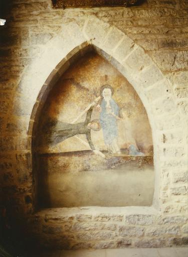 Peinture monumentale : L'Education de la Vierge et le martyr de saint André, peinture sur enduit - © Ministère de la Culture (France), Médiathèque du patrimoine et de la photographie (objets mobiliers), tous droits réservés