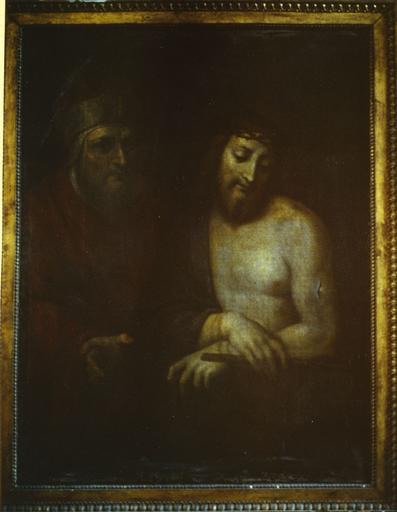 Tableau : Le Christ aux liens aux côté duquel se tient un pape, huile sur toile - © Ministère de la Culture (France), Médiathèque du patrimoine et de la photographie (objets mobiliers), tous droits réservés