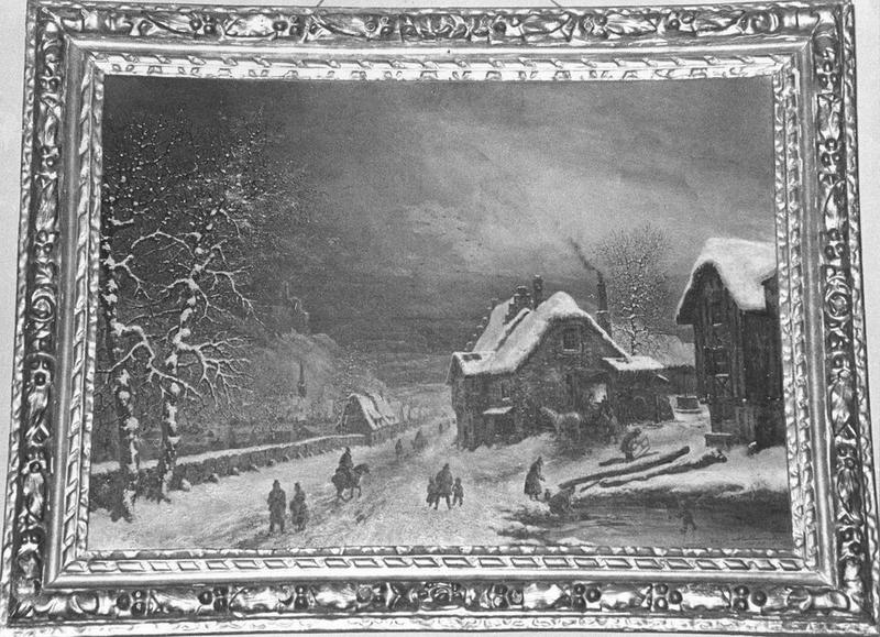 tableau, cadre : Paysage d'hiver, vue générale - © Ministère de la Culture (France), Médiathèque du patrimoine et de la photographie (objets mobiliers), tous droits réservés