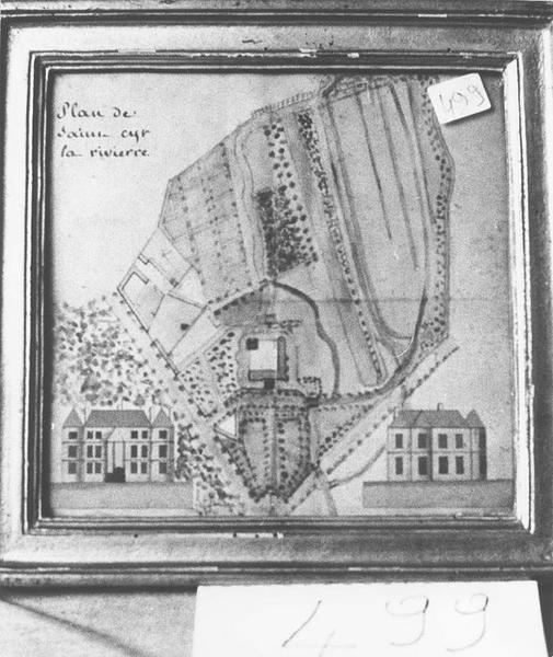 plan de Saint-Cyr-la-Rivière, cadre, vue générale - © Ministère de la Culture (France), Médiathèque du patrimoine et de la photographie (objets mobiliers), tous droits réservés