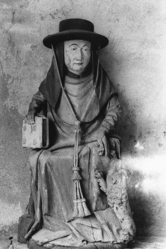 Statue : Saint Jérôme, bois sculpté, peint