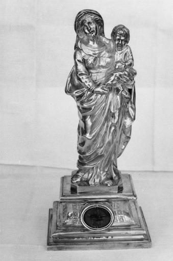 Statuette-reliquaire : Vierge à l'Enfant