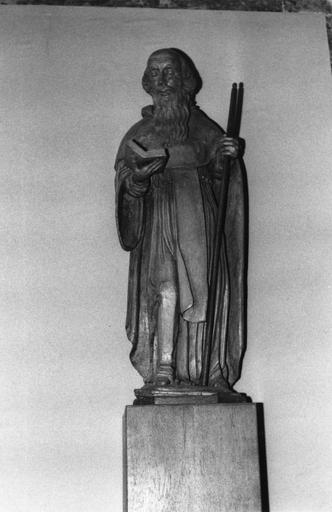 Statue : Saint Antoine, bois sculpté