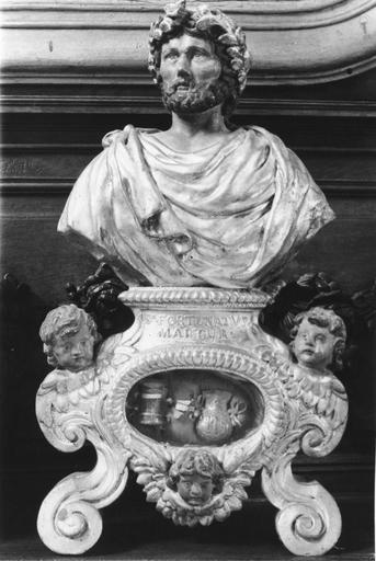 Buste-reliquaire de saint Fortunat, bois sculpté, peint, doré - © Ministère de la Culture (France), Médiathèque du patrimoine et de la photographie (objets mobiliers), tous droits réservés