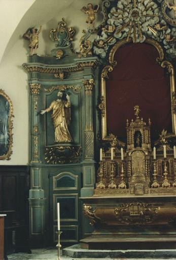 Statue : Saint Pierre, bois sculpté, peint, doré - © Ministère de la Culture (France), Médiathèque du patrimoine et de la photographie (objets mobiliers), tous droits réservés