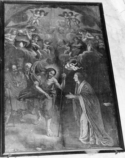 Tableau : Le Christ apparaissant à une sainte, huile sur toile - © Ministère de la Culture (France), Médiathèque du patrimoine et de la photographie (objets mobiliers), tous droits réservés