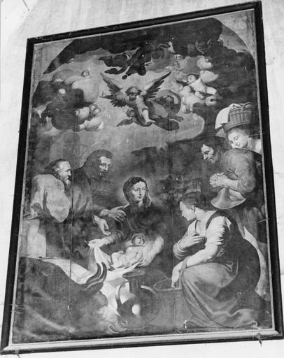 Tableau : L'Adoration des bergers, huile sur toile - © Ministère de la Culture (France), Médiathèque du patrimoine et de la photographie (objets mobiliers), tous droits réservés