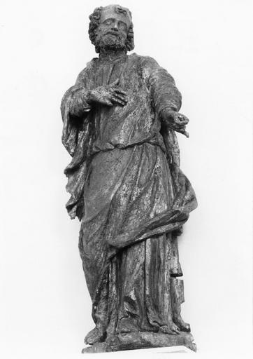 Statue : Saint Paul (?), bois sculpté