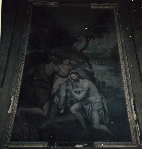 Tableau : Le Baptême du Christ, huile sur bois - © Ministère de la Culture (France), Médiathèque du patrimoine et de la photographie (objets mobiliers), tous droits réservés