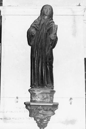 Statue : Saint abbé, bois sculpté, peint - © Ministère de la Culture (France), Médiathèque du patrimoine et de la photographie (objets mobiliers), tous droits réservés