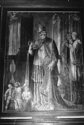 Tableau : Saint Nicolas, huile sur toile