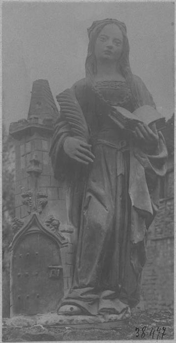 statue : Sainte Barbe - © Ministère de la Culture (France), Médiathèque du patrimoine et de la photographie, diffusion RMN-GP