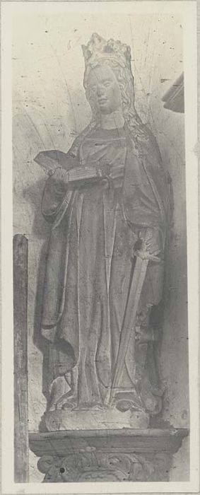 statue : Sainte Catherine - © Ministère de la Culture (France), Médiathèque du patrimoine et de la photographie, diffusion RMN-GP