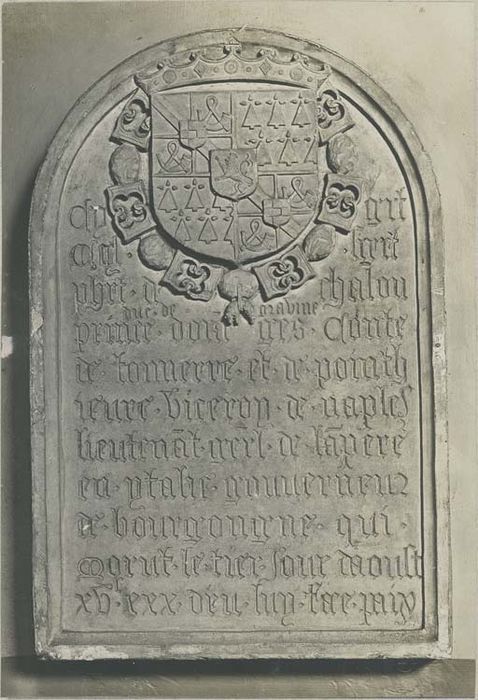 plaque funéraire de Philibert de Chalon, prince d'Orange