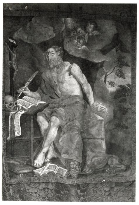 bannière de procession : saint Jérôme