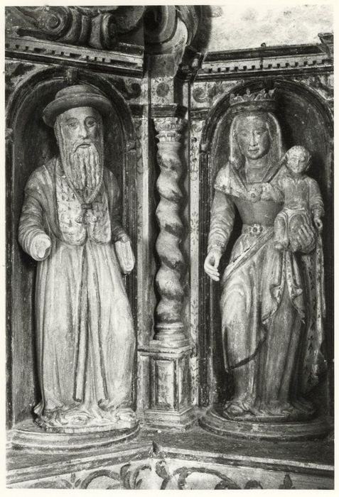 tabernacle, détail des statuettes