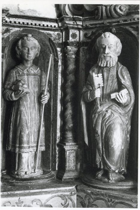 tabernacle, détail des statuettes