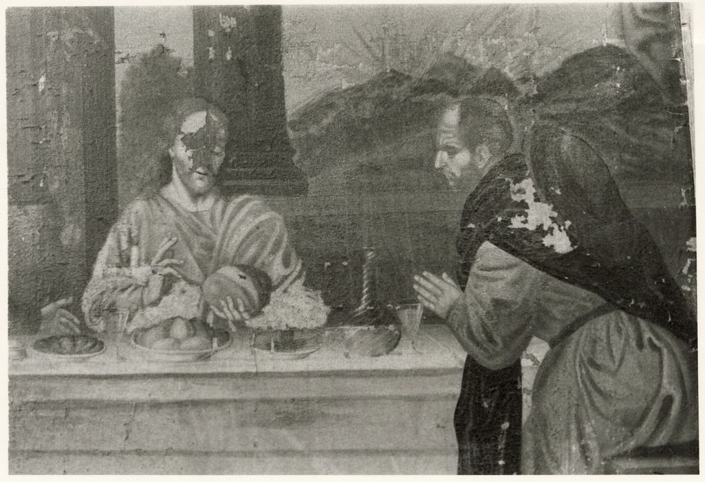 tableau : Disciples d’Emmaüs, vue partielle