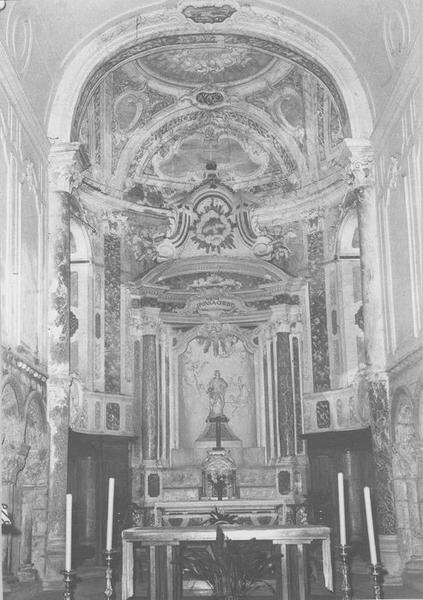 lambris de revêtement, autel, tabernacle, retable, exposition (maître-autel), vue générale - © Ministère de la Culture (France), Médiathèque du patrimoine et de la photographie (objets mobiliers), tous droits réservés