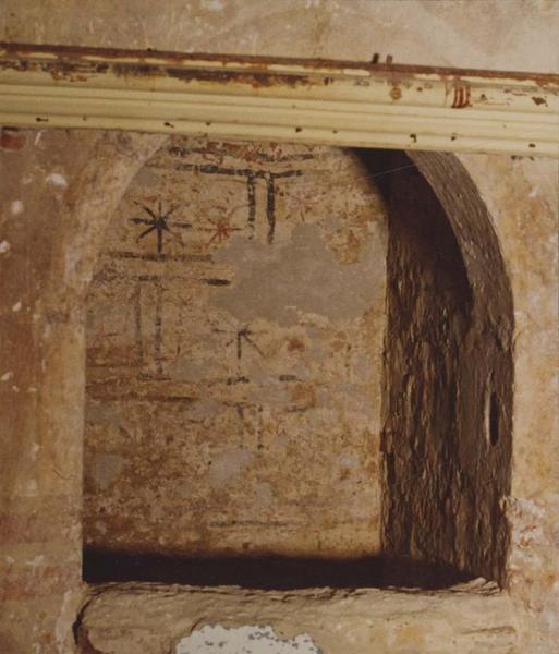 peintures monumentales du cloître, mur est, détail