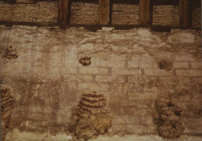 peintures monumentales du cloître, mur sud, détail