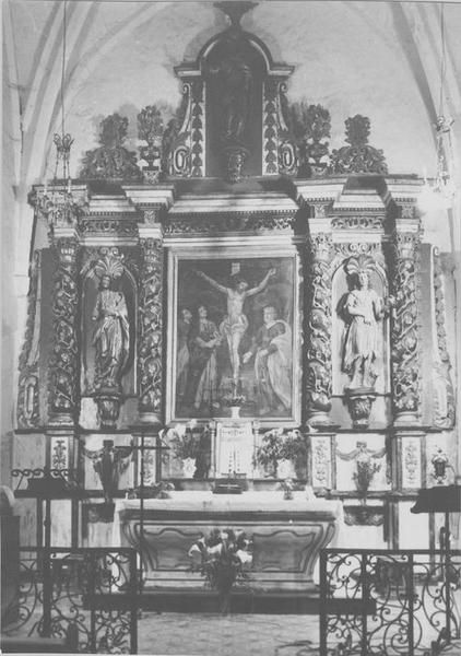 ensemble (autel, tabernacle, retable), vue générale